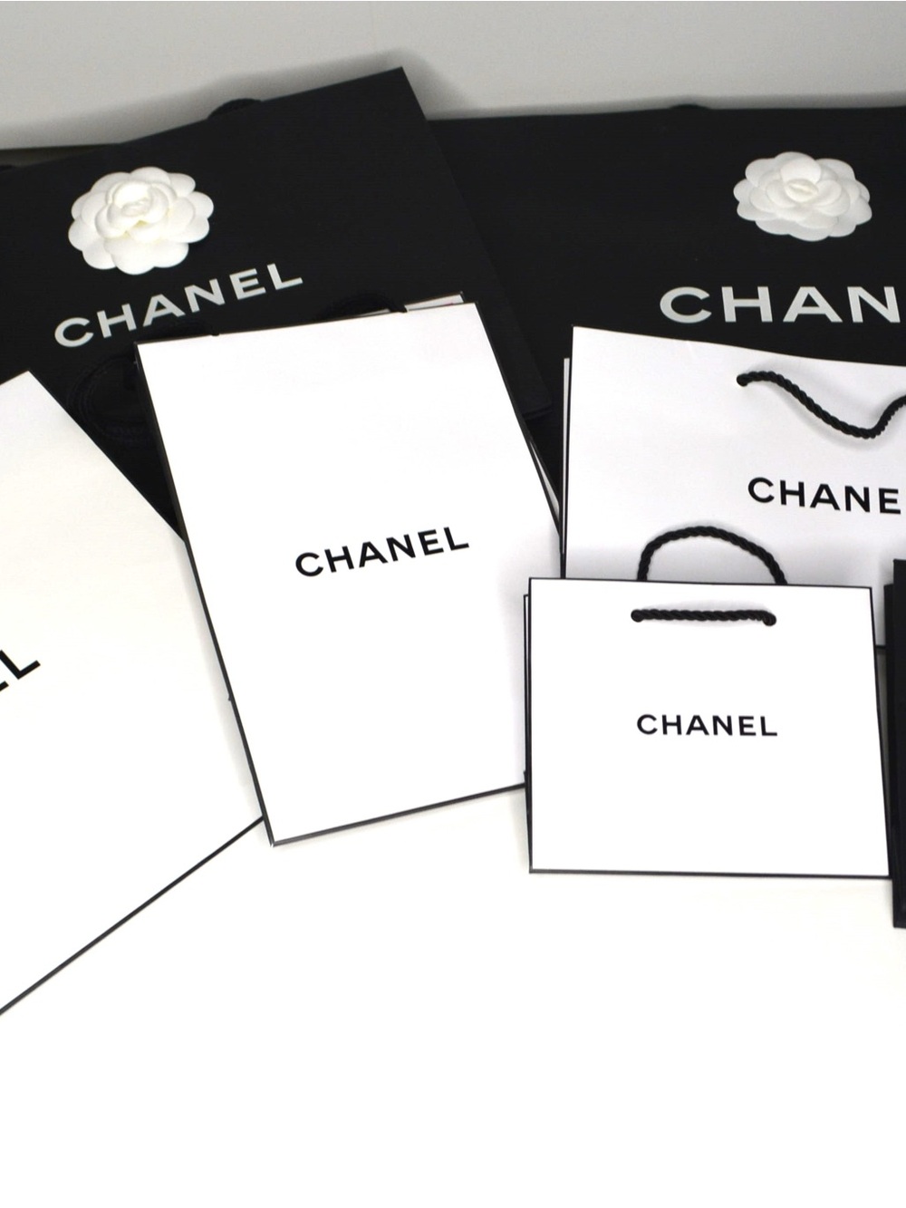 🛍️CHANEL Authentic White and Black Branded Tote Bag. See Listing for Pricing. - Picture 10 of 10